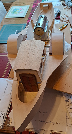 Deck needs final cutting but shows the intended bow layout